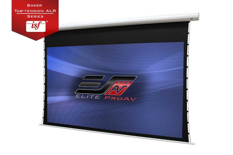 EliteProAV’s Saker Tab-Tension ALR projection screen