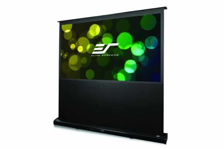 Portable electric projection screen for home theater and presentations.