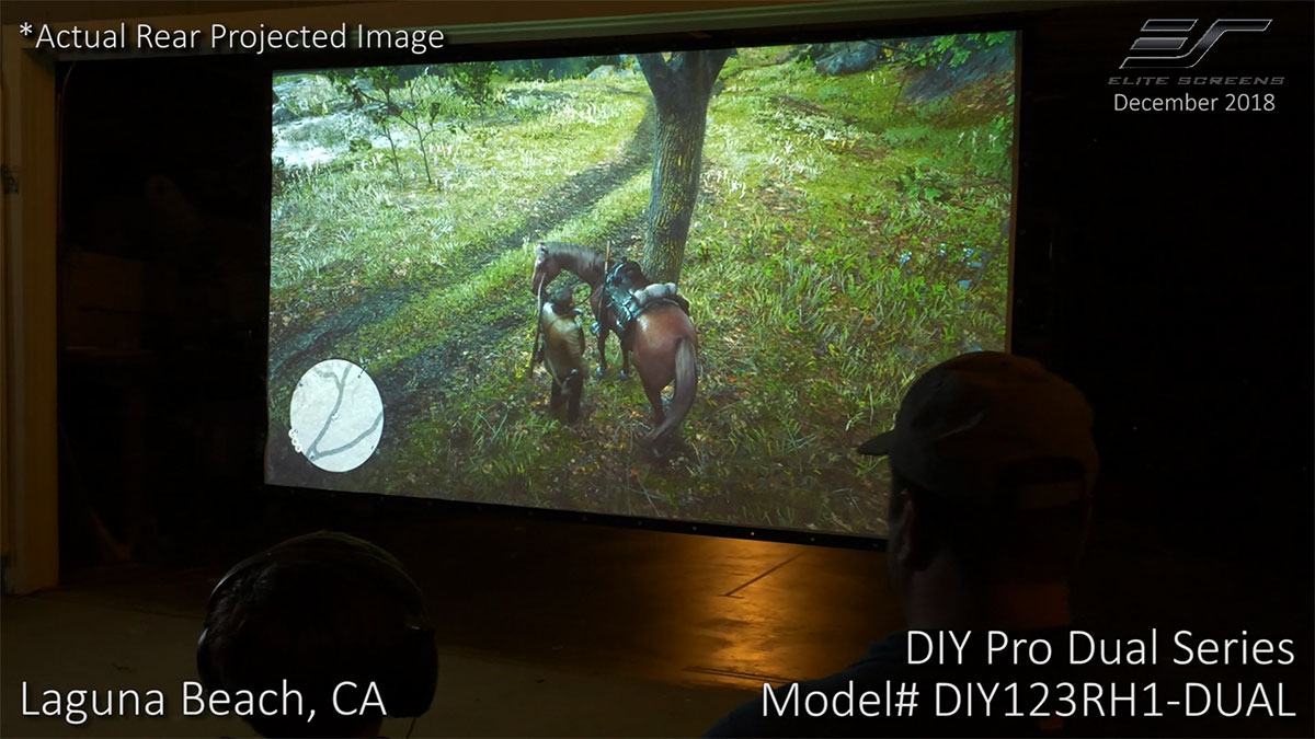 Elite Screens Launches New DIY Pro Dual, 2Way “DoitYourself” Outdoor Projection Screen