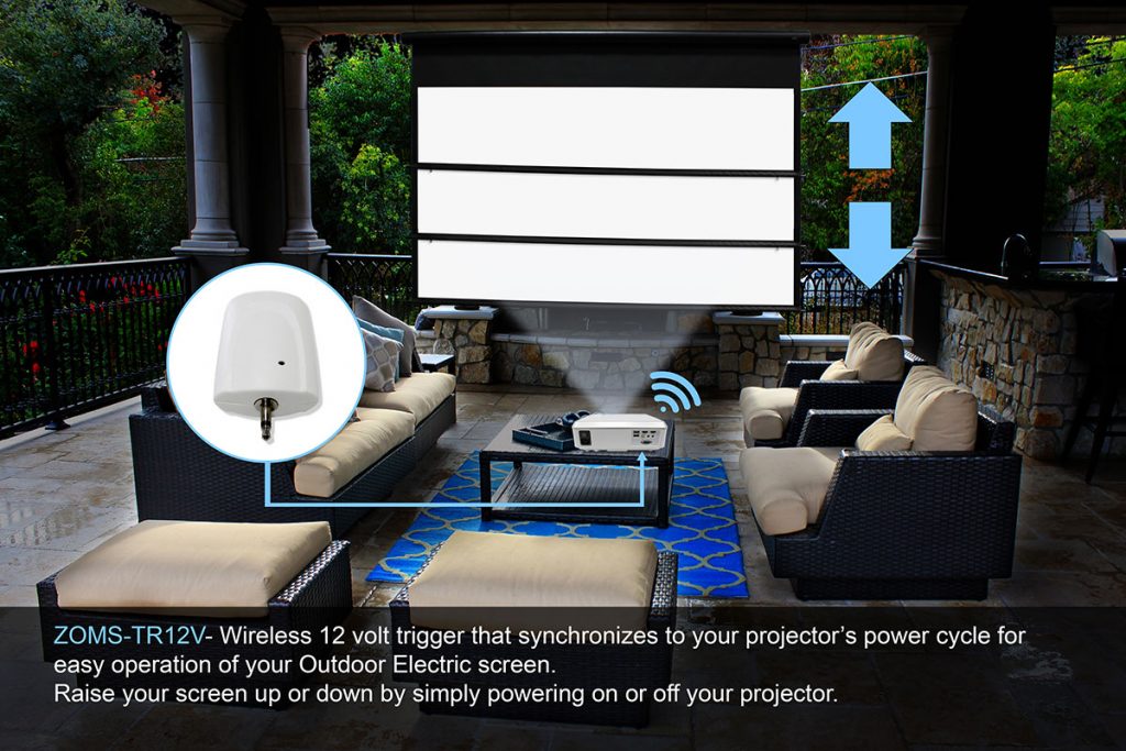 Yard Master Electric outdoor projector screen 