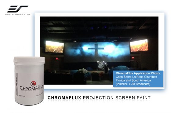 Paint your own projector screen – ChromaFlux Projector Screen Paint
