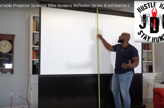 Just Doin’ Life Reviews Elite Screens’ Reflexion Series & ezCinema 2 Portable Projection Screens