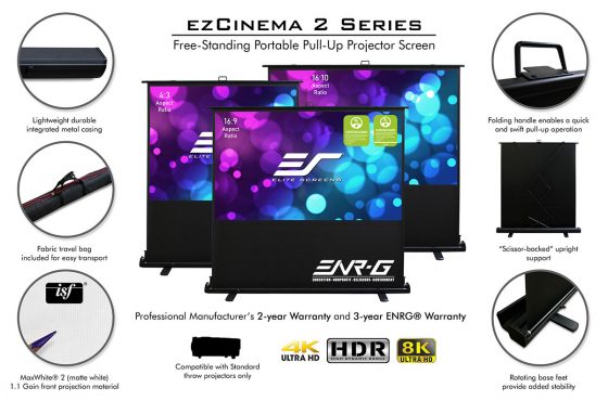 Newsletter: Just Doin’ Life Reviews Elite Screens’ Reflexion & ezCinema 2 Portable Projection Screens
