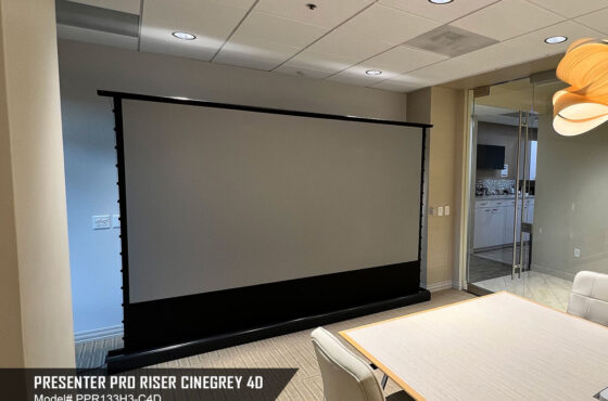 Elite ProAV’s Presenter Pro Riser CineGrey 4D is Reviewed by ProjectorReviews.com