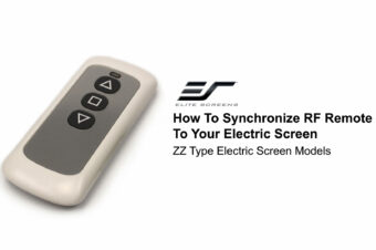 How to Sync RF Remote to Your Electric Projector Screen | ZZ Type