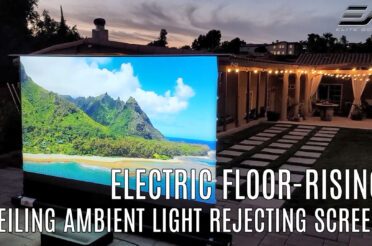 Elite Screens Kestrel Tab-Tension CLR® Electric Floor-Rising Ceiling ALR Projector Screen