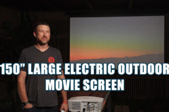 Elite Screens Yard Master Electric Outdoor Movie Projector Screen Testimonial