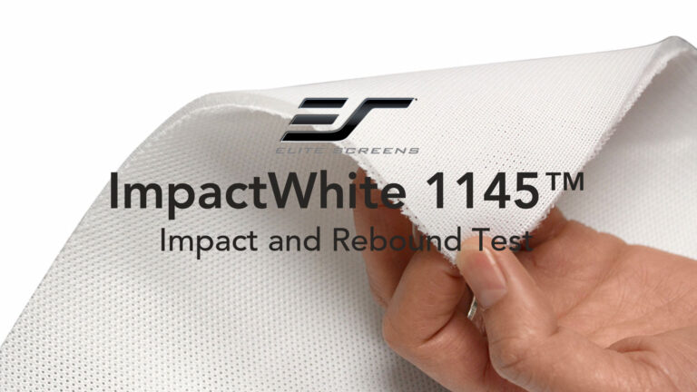 Elite Screens ImpactWhite 1145™ impact and Rebound Test Video