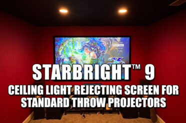 Elite Screens StarBright™ 9 Ceiling Light Rejecting Screen for Standard Throw Projectors
