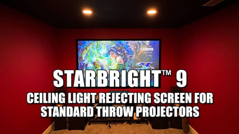 Elite Screens StarBright™ 9 Ceiling Light Rejecting Screen for Standard Throw Projectors