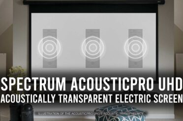 Elite Screens Spectrum AcousticPro UHD Motorized Acoustic Transparent Projection Screen
