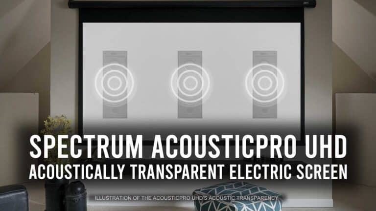 Elite Screens Spectrum AcousticPro UHD Motorized Acoustic Transparent Projection Screen