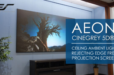 Elite Screens Aeon CineGrey 5D® Ceiling Ambient Light Rejecting EDGE FREE® Fixed Screen