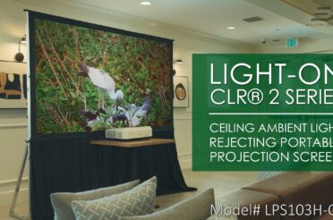 Elite Screens Light-On CLR® 2 Portable Ceiling Light Rejecting UST Projector Screen