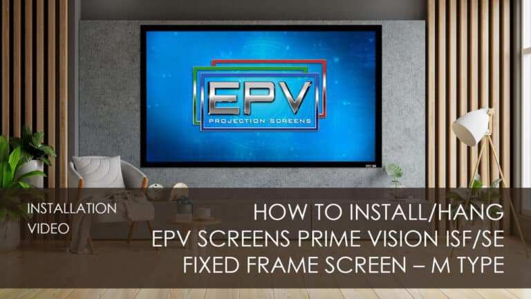 Prime Vision ISF/SE Fixed Frame Screen