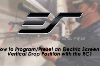How to Program/Preset an Electric Screen’s Vertical Drop Position with the RC1
