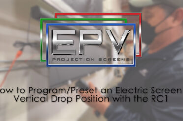 How to Program/Preset an Electric Screen’s Vertical Drop Position with the RC1