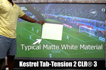 Elite Screens Kestrel Tab-Tension 2 CLR® 3 Series: The Perfect Addition to Your Home Theater