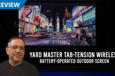Elite Screens Yard Master Tab-Tension Wireless Battery-Operated Projector Screen | The Perfect Outdoor Entertainment Solution