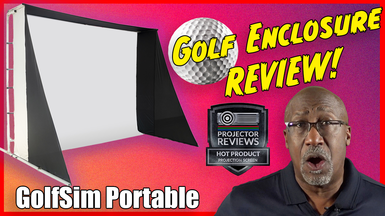 Elite Screens GolfSim Portable ImpactWhite® 350: The Perfect Golf Simulation Screen