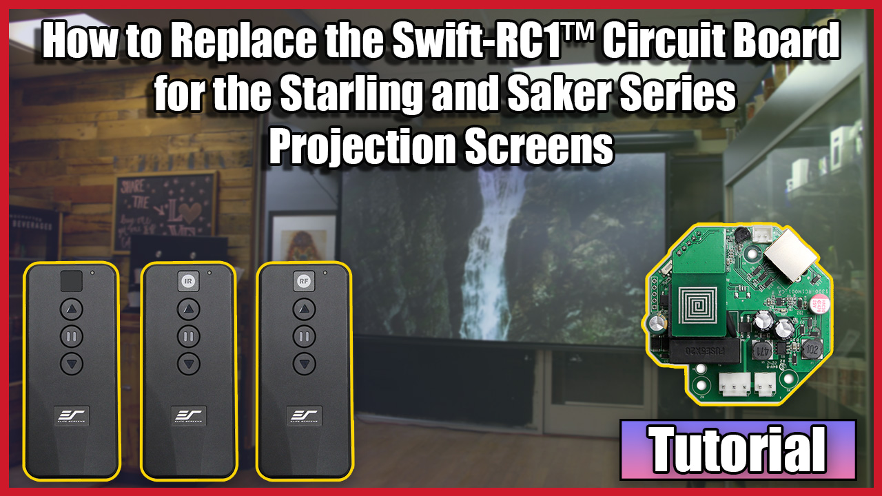 Elite Screens Swift-RC1™ Circuit Board Replacement for Starling & Saker Series Screens