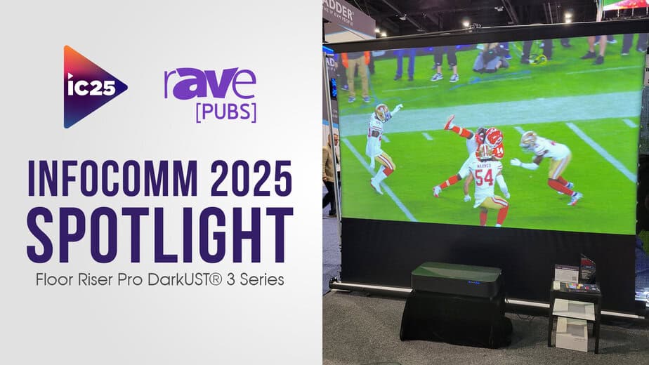 Quality projection screen for professional AV displays at InfoComm 2025.