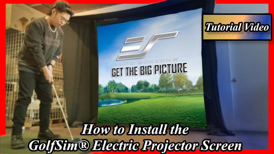 High-quality projection screen for golf simulator setup. Perfect for home or commercial golf simulat.
